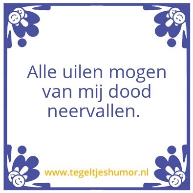 Tegeltje: Uilen