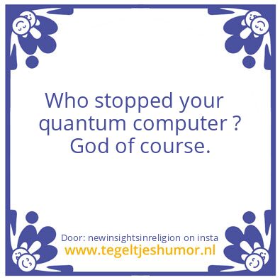 Tegeltje: quantum..