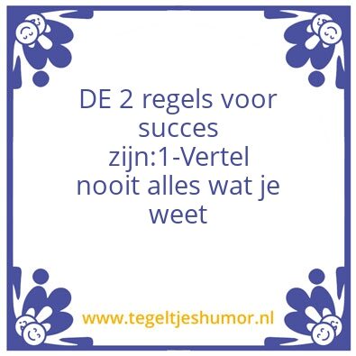 Tegeltje: inspiratie