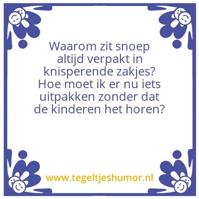 Tegeltje: Snoep
