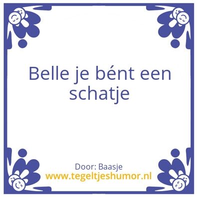 Tegeltje: Belle