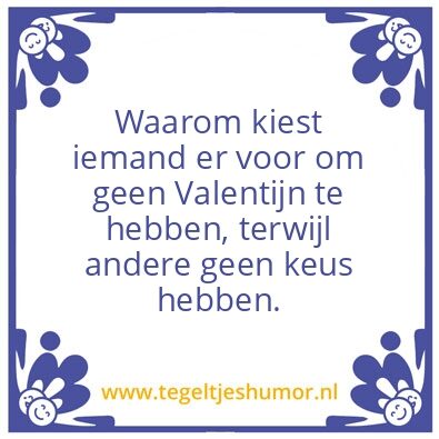 Tegeltje: Valentijnsdag