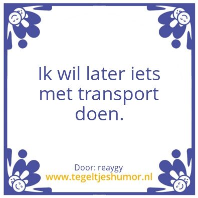 Tegeltje: reaygy