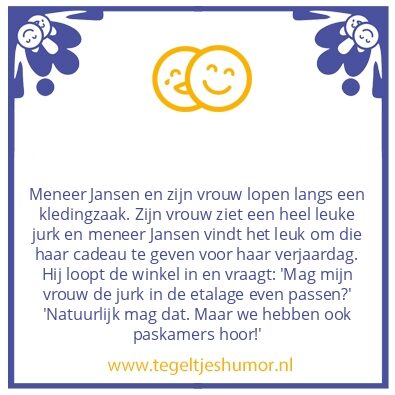 Tegeltje: Kledingzaak