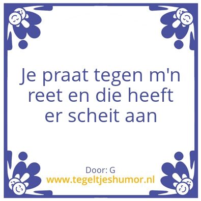 Tegeltje: .