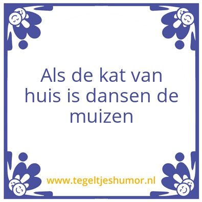 Tegeltje: Dat