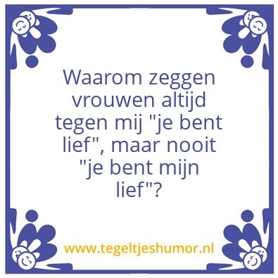 Tegeltje: Vraag