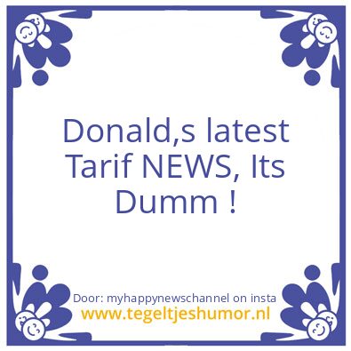 Tegeltje: US Tarifs