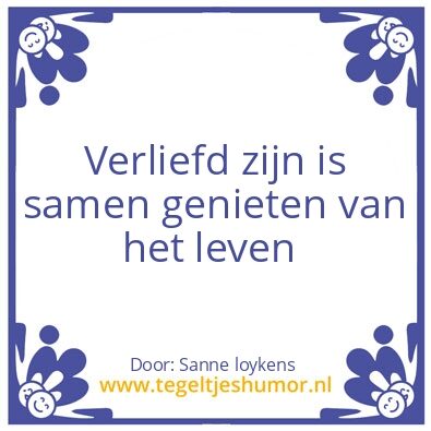 Tegeltje: Verliefd