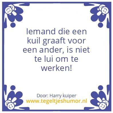 Tegeltje: graven