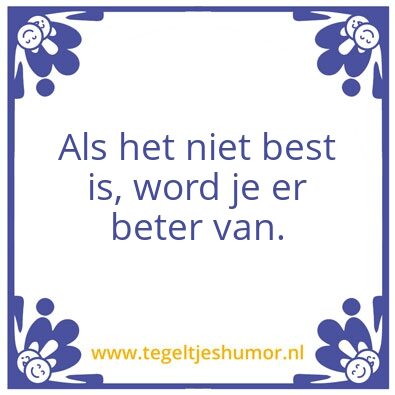 Tegeltje: Best
