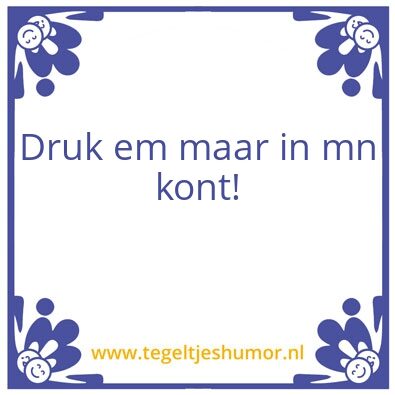 Tegeltje: Finn’s uitspraken