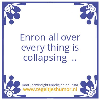 Tegeltje: You did not got sucked in ..
