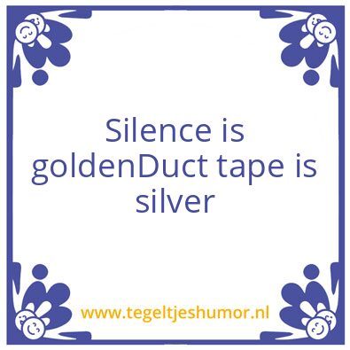 Tegeltje: Golden