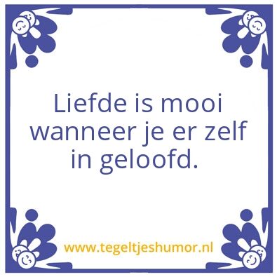 Tegeltje: Liefde