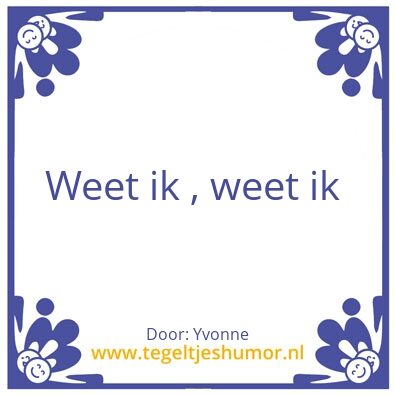 Tegeltje: Ma