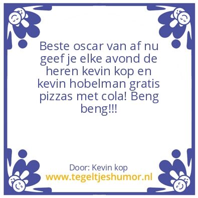 Tegeltje: Pizza