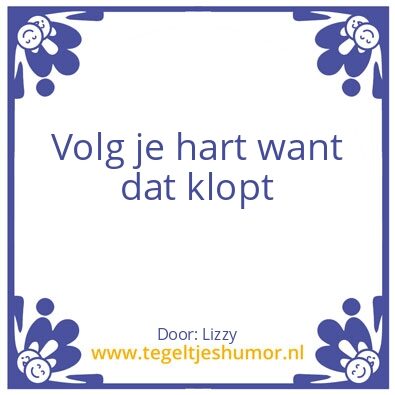 Tegeltje: Hart