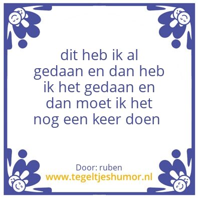 Tegeltje: aljan