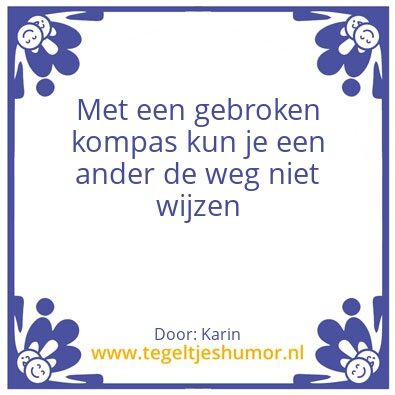 Tegeltje: Kompas