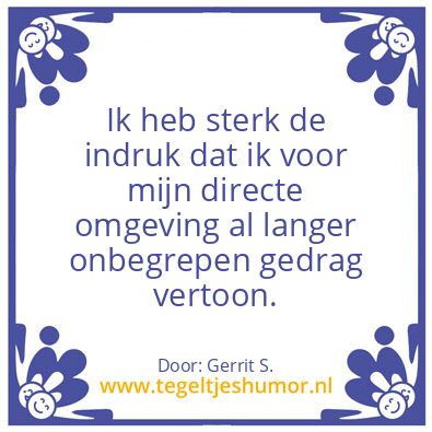 Tegeltje: Ik ben Gerrit.