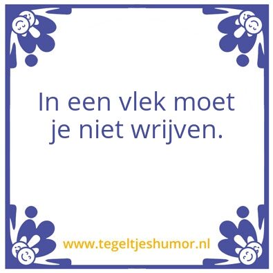 Tegeltje: Voor Robert
