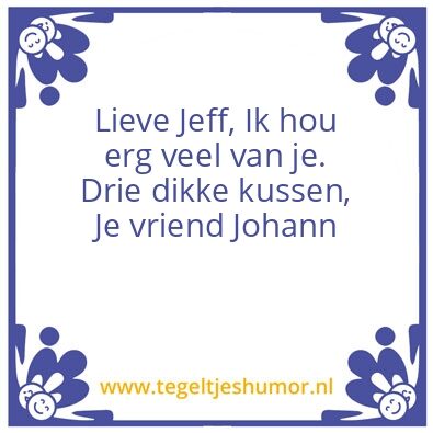 Tegeltje: Jeff