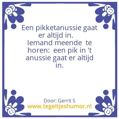 Tegeltje: Ik ben Gerrit