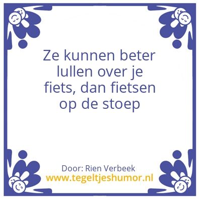 Tegeltje: afscheid