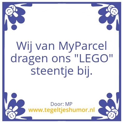 Tegeltje: Lego