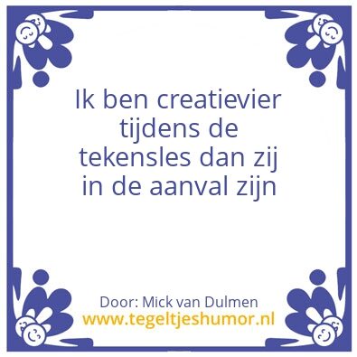 Tegeltje: .