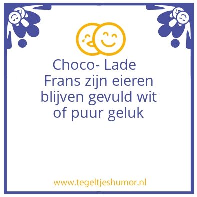 Tegeltje: kans