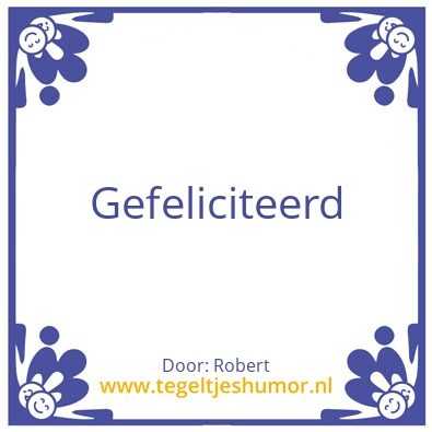 Tegeltje: Robert
