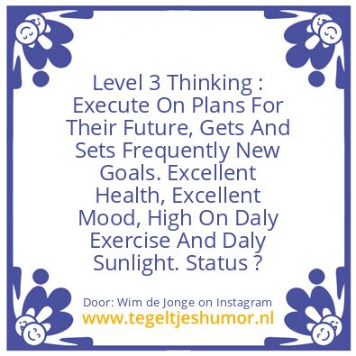 Tegeltje: Level 3 Thinking