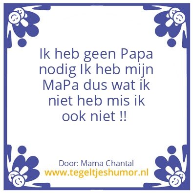 Tegeltje: MaPa