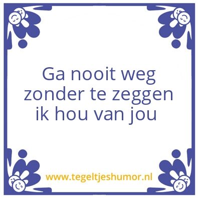 Tegeltje: Weltrusten