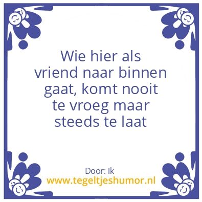 Tegeltje: Vriend