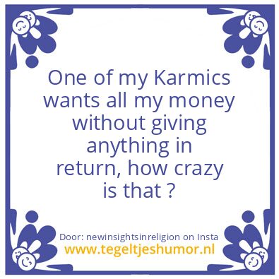 Tegeltje: One of my Karmics is ????