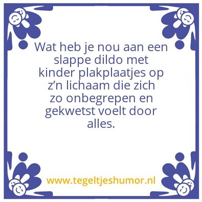 Tegeltje: Wijze les