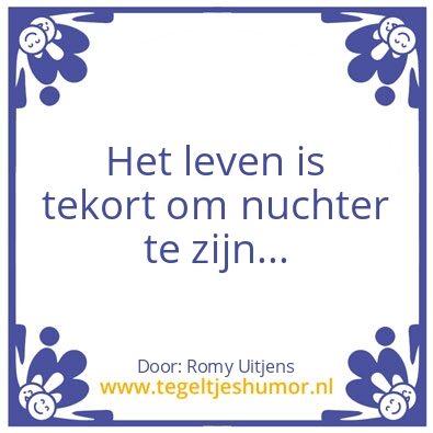 Tegeltje: Leven