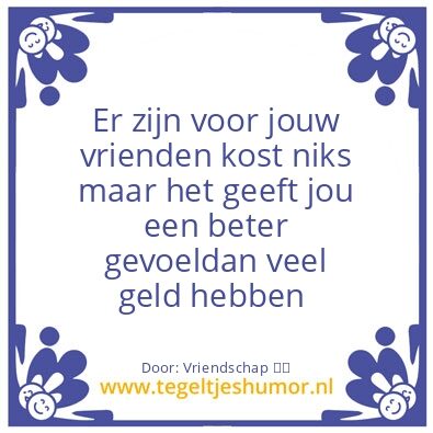 Tegeltje: Vriendschap