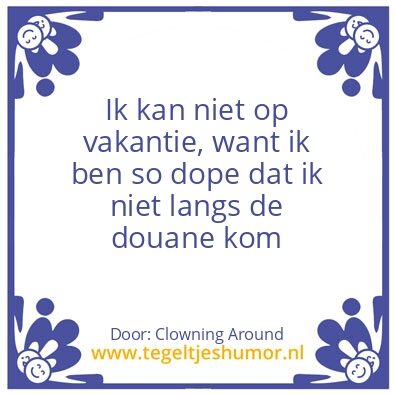 Tegeltje: SO DOPE