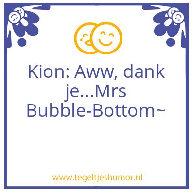 Tegeltje: kion boy