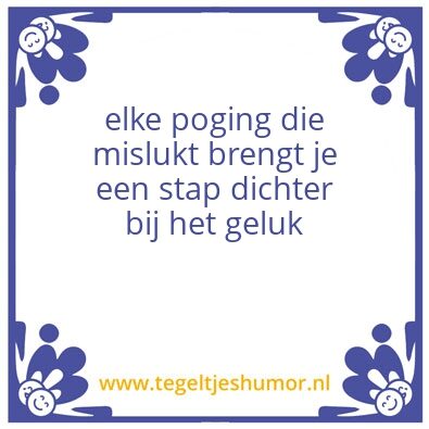 Tegeltje: zelfredzaamheid