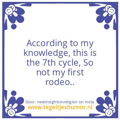 Tegeltje: just like before…