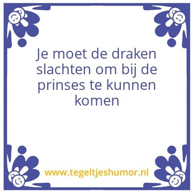 Tegeltje: Levensles