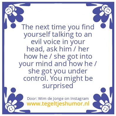 Tegeltje: You might be surprised