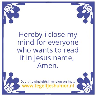 Tegeltje: What do you think about…