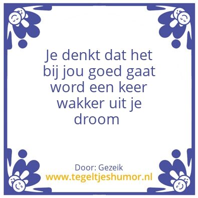 Tegeltje: True