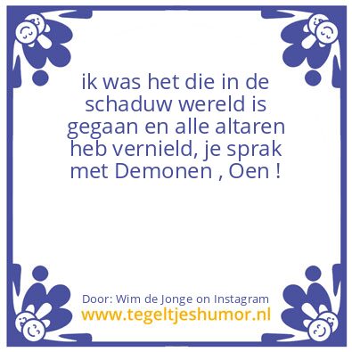 Tegeltje: Kijk even naar mijn account !